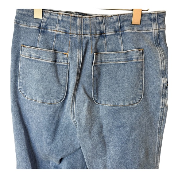 Talbots Sailor Straight Leg Cropped Trouser Jeans in Mystic. High Rise. Size 8 - Picture 9 of 13